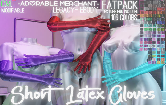 Short Latex Gloves - FATPACK - Adorable Merchant - 
