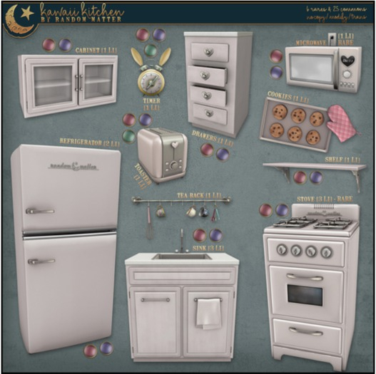 .random.Matter. - Kawaii Kitchen - Stove [Lilac] -RARE