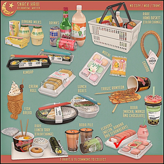 .random.Matter. - Snack Haul - Boba Tea  [Matcha]