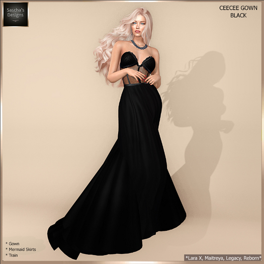 SAS - CeeCee Black Gown (LaraX & MB)  