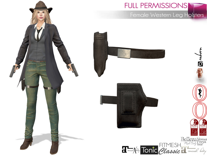 MI963162 Female Western Leg Holsters