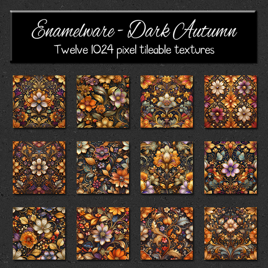 *Wallflowers* Enamelware - Dark Autumn