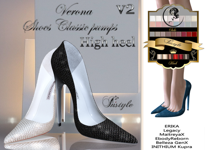InStyle Shoes High heel Veronav2 - Azure