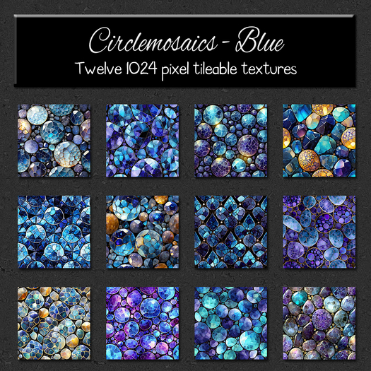 *Wallflowers* Circlemosaics - Blue