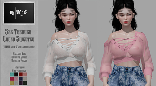 W:6 - See Through Laced Sweater
