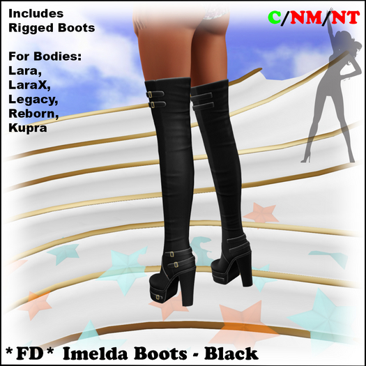 *FD* Imelda Boots [Boxed] Black