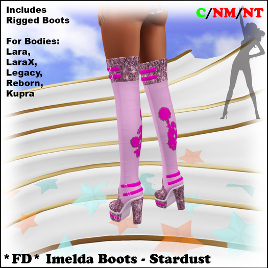 *FD* Imelda Boots [Boxed] Stardust