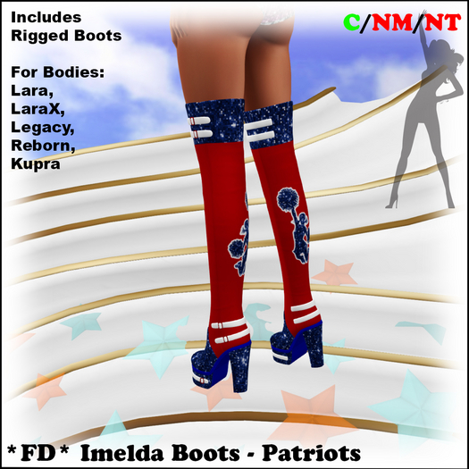 *FD* Imelda Boots [Boxed] Patriots
