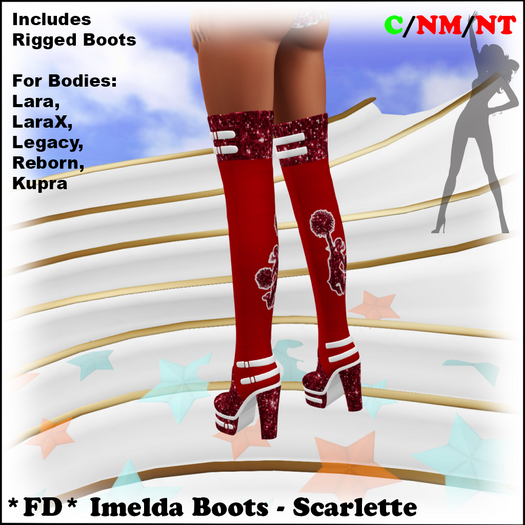 *FD* Imelda Boots [Boxed] Scarlette