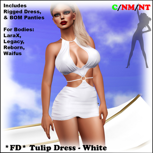 *FD* Tulip Dress [Boxed] White