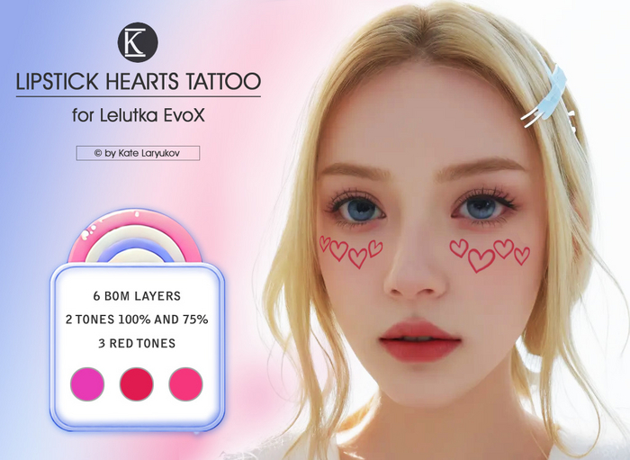 [*K*] Lipstick Heart Tattoo (LEL EvoX) - DEMO