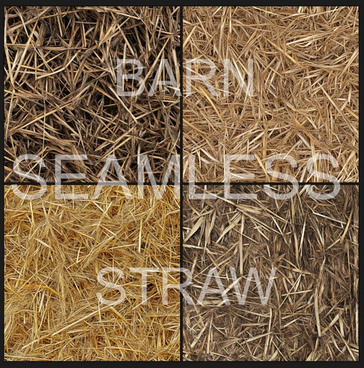Seamless - Straw Barn Texture x4