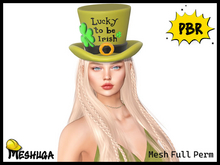 Meshuga PBR St. Patrick's Day Lucky to be Irish Hat FULL PERM MESH