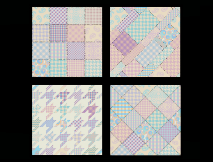 *6KW* FULL PERM Textures (Seamless Easter Patchwork)