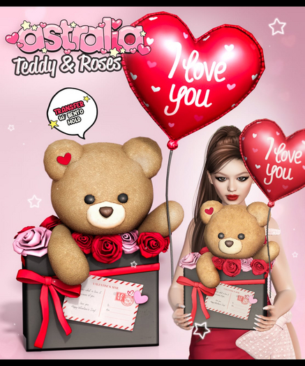 Astralia // Valentine's Day Teddy & Roses [T] Unbox Manually
