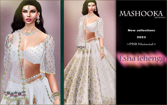 Mashooka Esha Lehenga PLATINUM