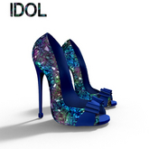Blue Grazia Heels Maitreya