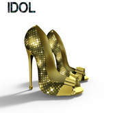 Gold Grazia Heels Maitreya