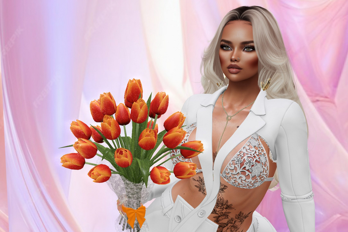 Emy Desing Tulips Bouquet - Orange