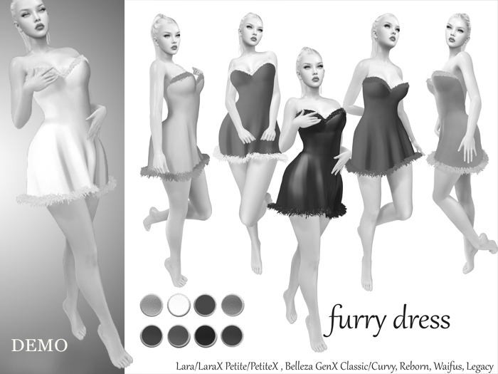 RL Fashion- Furry Dress DEMO