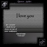 NuTec: Wall Stickers 'I Love You' 