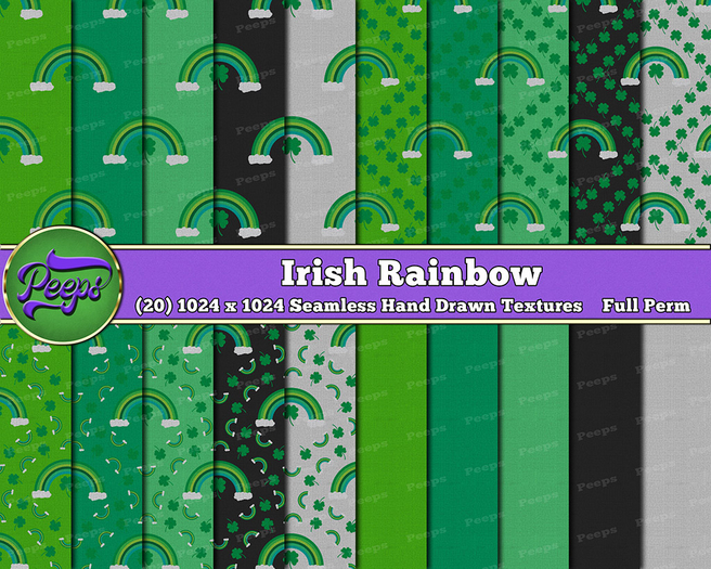 Peeps Textures Irish Rainbow
