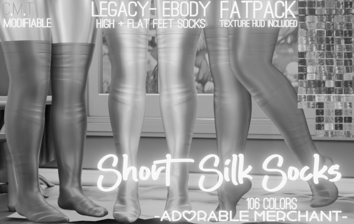 [DEMO] Short Silk Socks - FATPACK -Adorable Merchant 