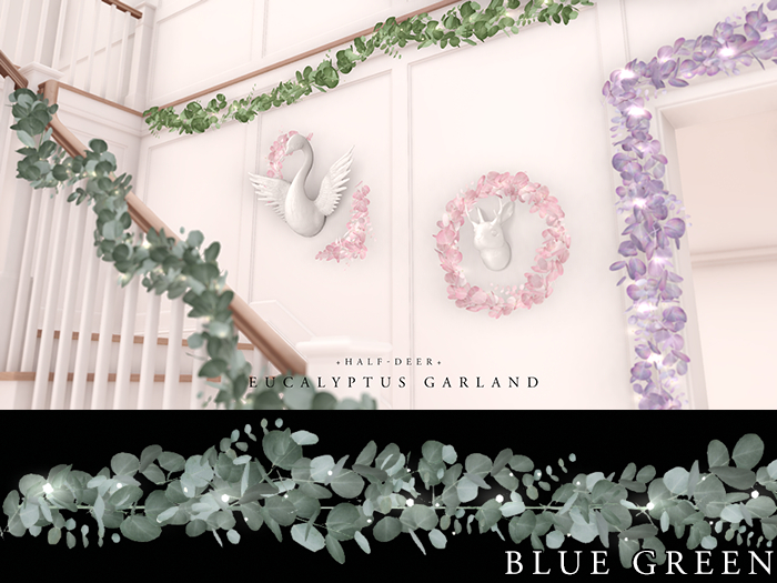 +Half-Deer+ Eucalyptus Garland [BlueGreen]