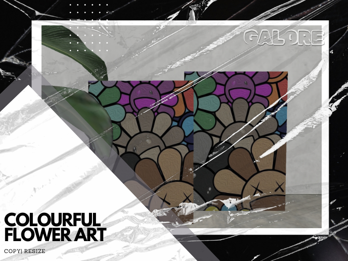 [G A L O R E] COLOURFUL FLOWER ART