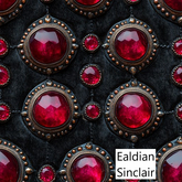 Black Velvet Encrusted With Rubies Seamless Texture