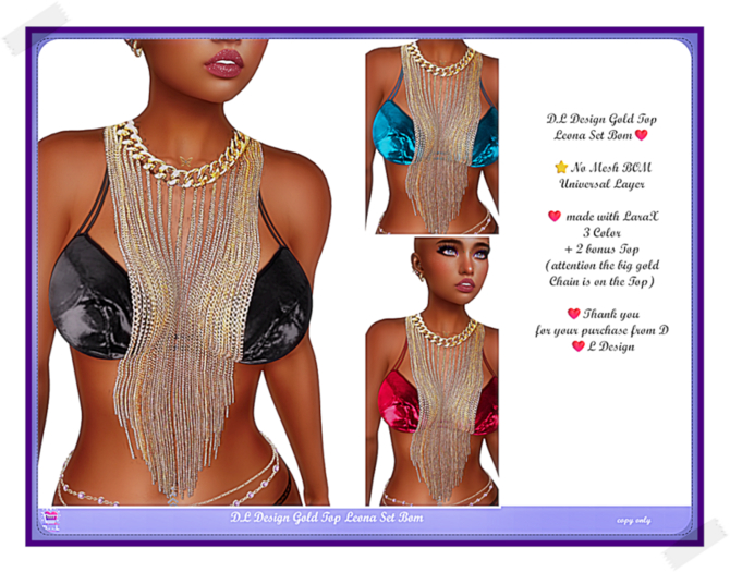 D.L Design Gold Top Leona Set Bom