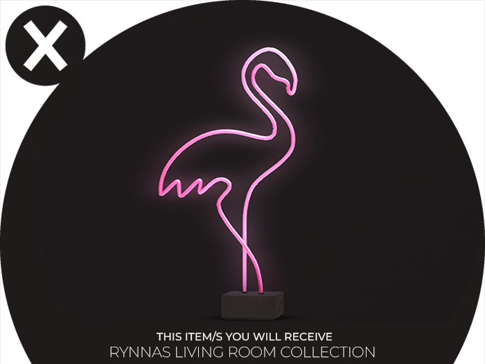 BLACK NEST / Rynnas Flamingo Neon Figurine