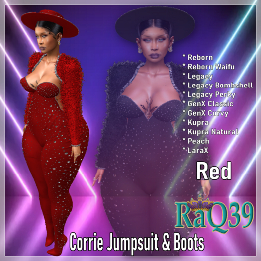 [R39] Corrie Jumpsuit-Red