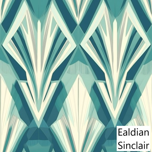 Turquoise Art Deco Seamless Texture