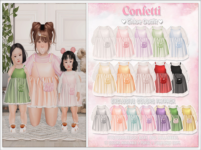 Confetti. Chloe Outfit - Fatpack