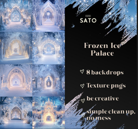 SATO - Frozen Ice Palace Backdrops (UNPACK)