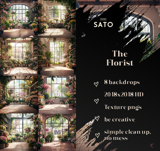 SATO - The Florist Backdrops (UNPACK)