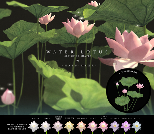 +Half-Deer+ Water Lotus [DarkGreen]
