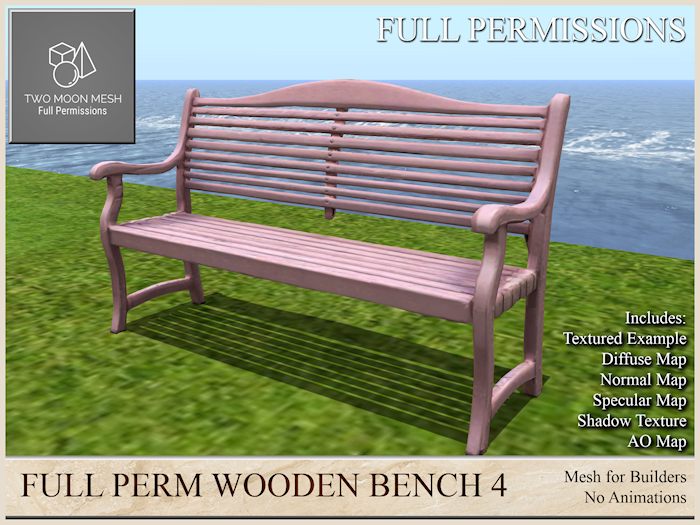 Full Perm Wooden Bench 4