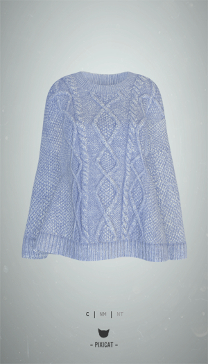 -Pixicat- Felice Sweater (LightBlue)