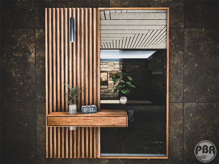 Woodsy wallMirror (PBR)