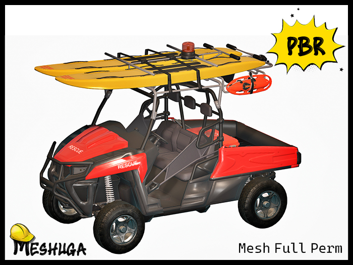 Meshuga PBR Summer Fun - Lifeguard Vehicle FULL PERM MESH 