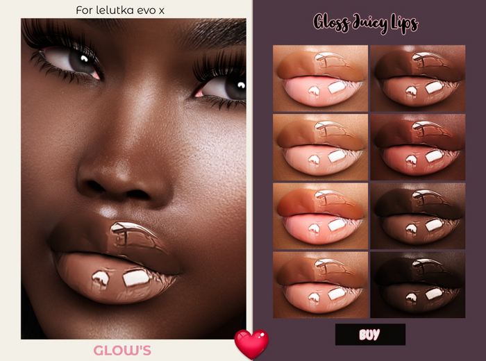GLOW'S-GLOSS JUICY  LIPS COLLECTION EVO X
