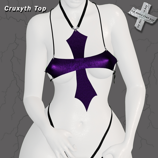 -Oui- Cruxyth Top Leather PURPLE