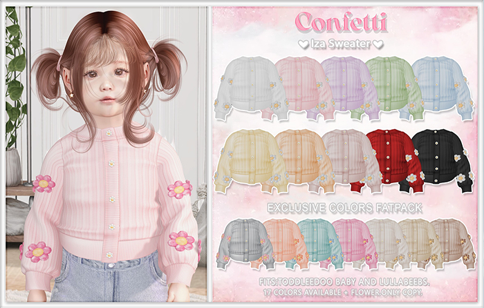 Confetti.  Iza Sweater - Blue