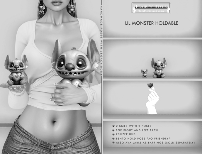 {Flair 'n' Style} Lil Monster Holdable DEMO
