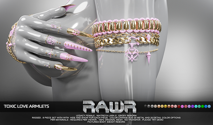 RAWR! Toxic Love Armlets (add me)