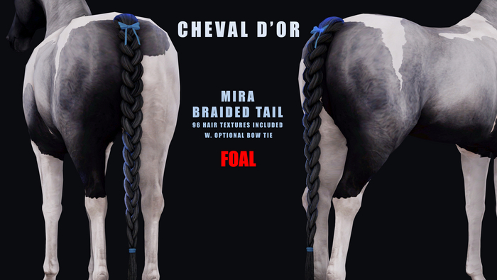 Cheval D'or / Teeglepet Foal / Mira Braided Tail.[HUD]