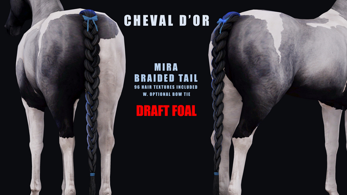 Cheval D'or / Teeglepet Draft Foal / Mira Braided Tail.[HUD]