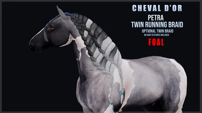 Cheval D'or / Teeglepet Foal / Petra Twin Braids.[HUD]